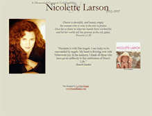 Tablet Screenshot of nicolettelarson.com